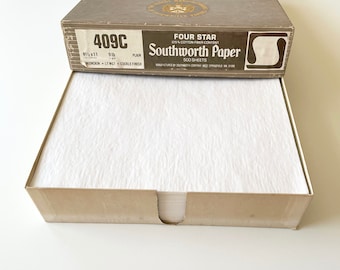 Vintage Onion Skin Paper with cockle finish - Southworth Letter, Folio or Legal size