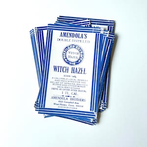 Vintage toverhazelaar RX-labels afbeelding 1