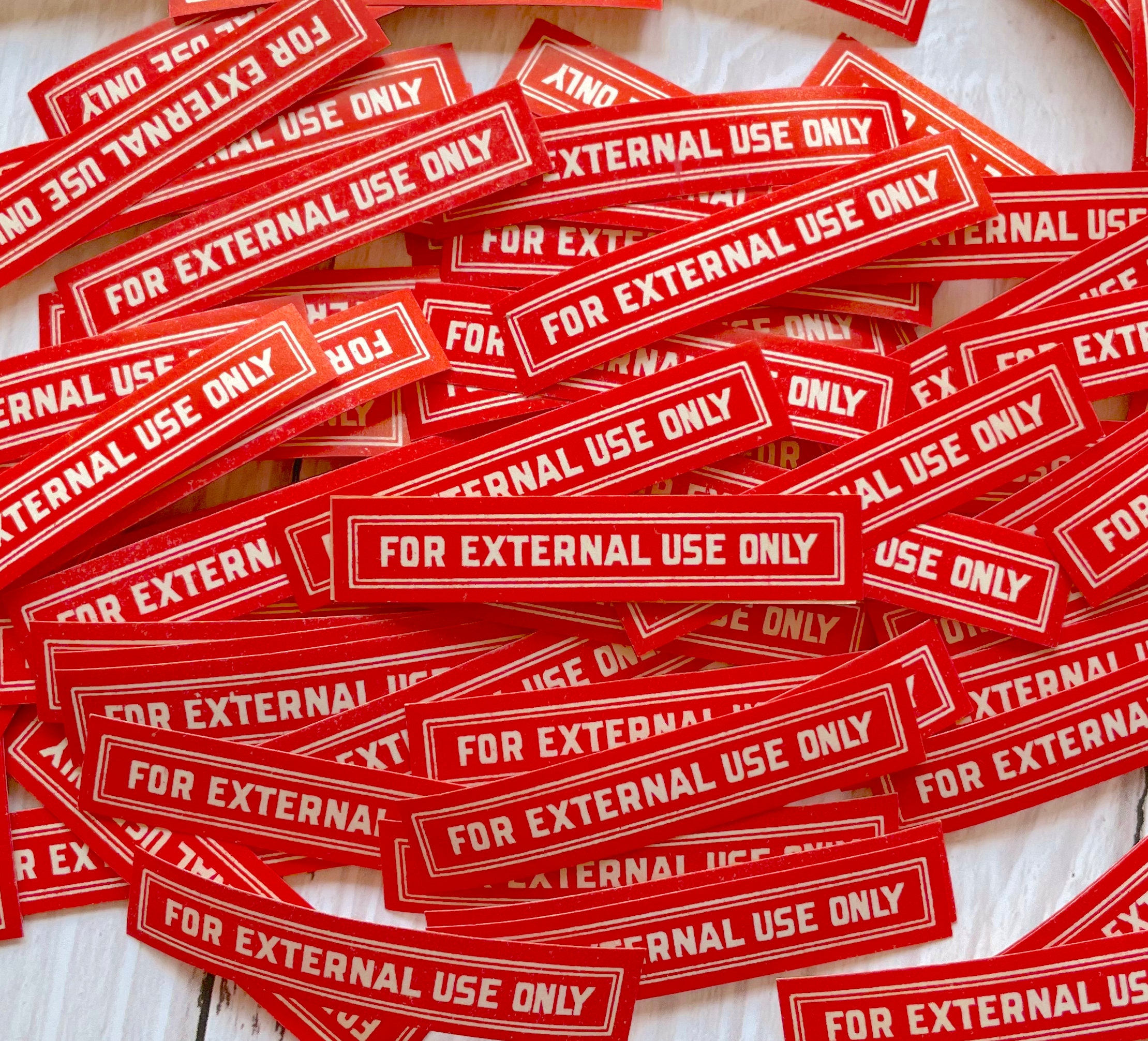 Vintage RX Labels - for External Use Only - Etsy