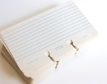 Vintage Lined Rolodex Cards - Large