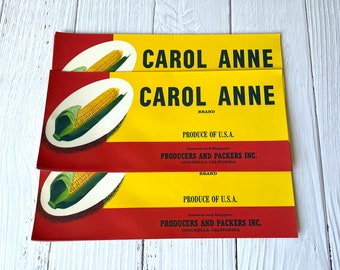 Vintage Crate Labels - Carol Anne Corn