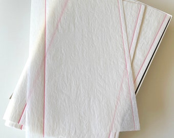 Vintage Onion Skin Paper with Cockle finish - Southworth Red Ruled Letter OR Folio size