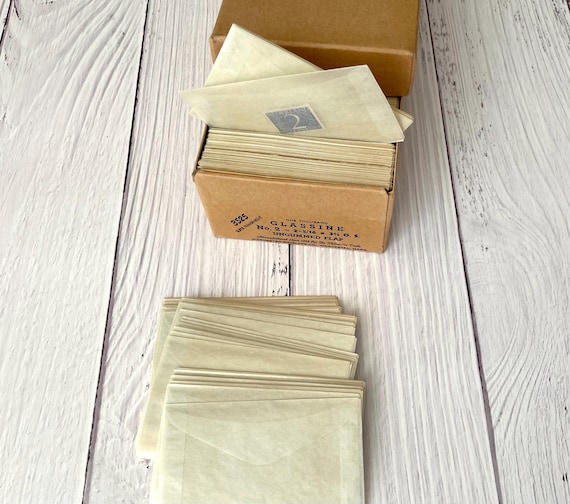 ヴィンテージのグラシン封筒 - サイズ2 - Etsy 日本
