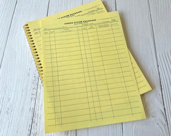Vintage Train Order Record Forms - Chessie System Railroads