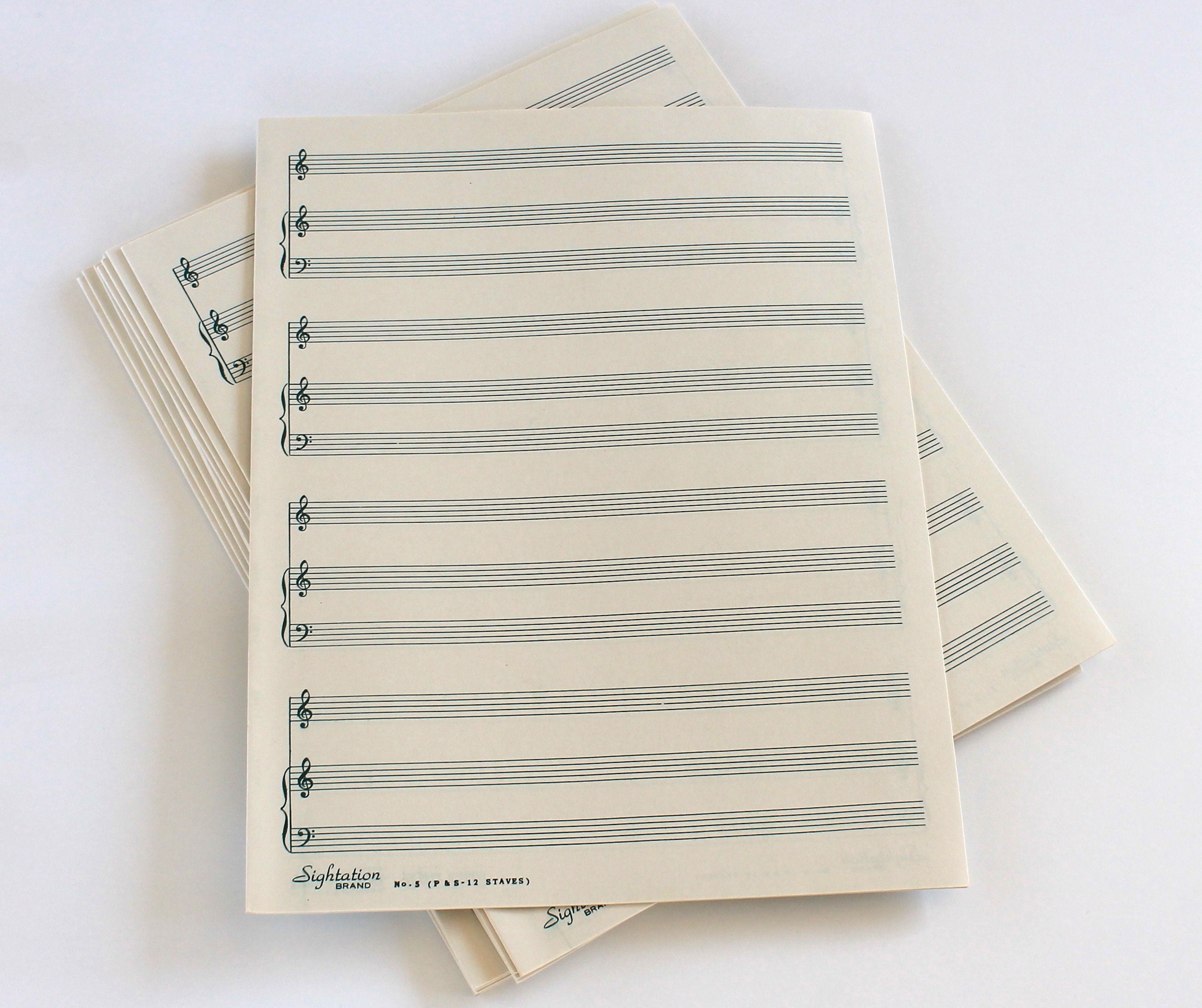 Vintage Manuscript Books Blank music papers Etsy