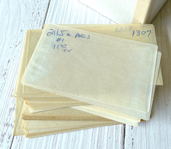 ヴィンテージの中古グラシン封筒20枚セット - サイズ3 - Etsy 日本