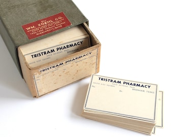 Vintage RX Tristram Pharmacy Labels - Blank apothecary labels for Journaling