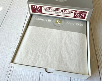 Vintage Permanent Record Onion Skin Paper - Southworth brand, Legal size