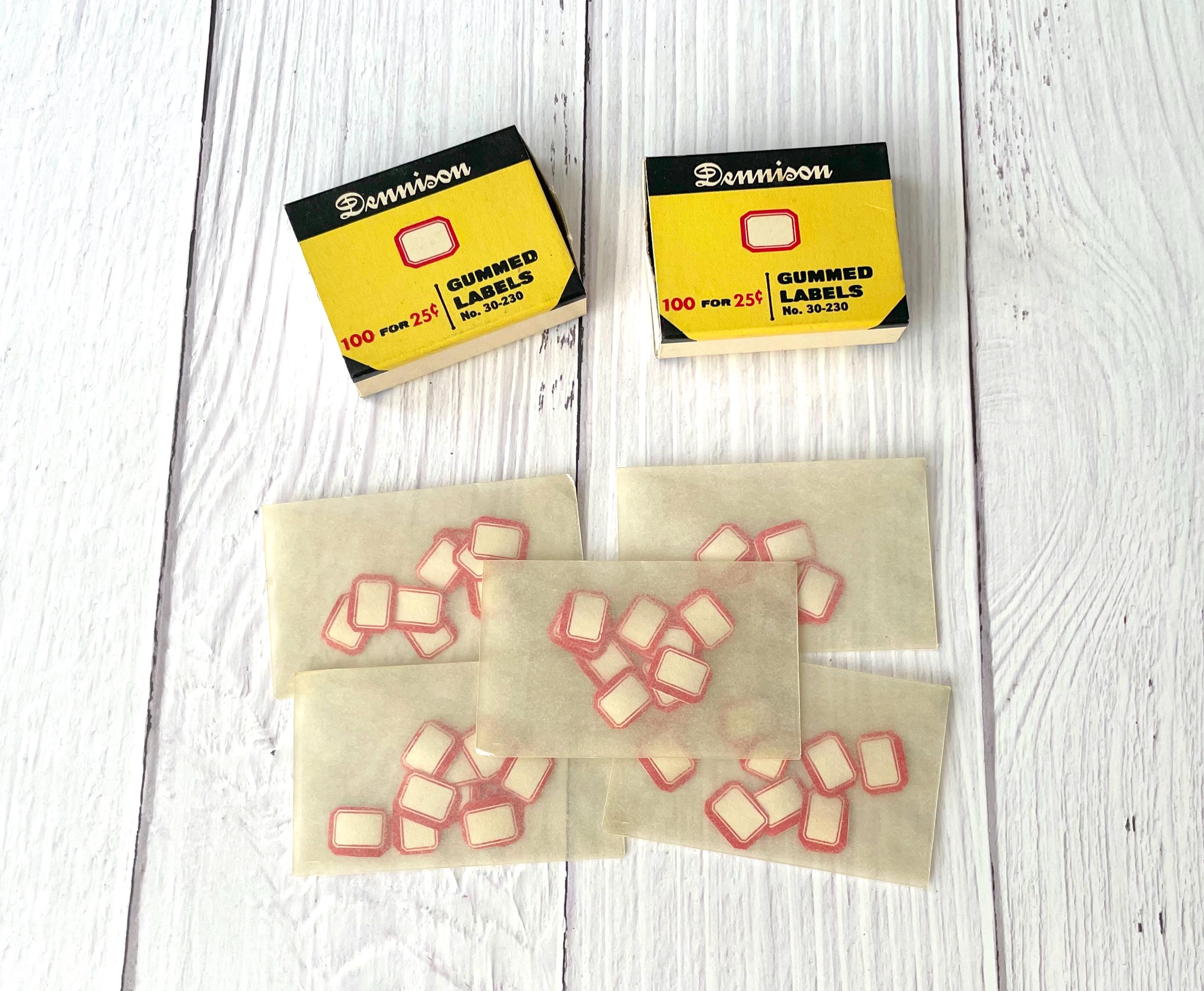 Tiny Vintage Dennison Labels - No. 30-230 - Etsy