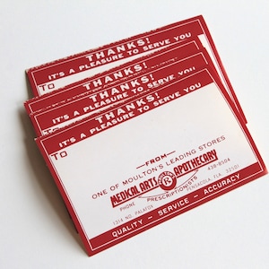 Vintage Medical Arts Apothecary Rx Labels - Blank