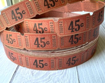 Billetes antiguos de 45 centavos