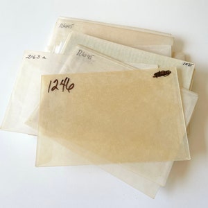 Vintage used glassine envelopes - size 4