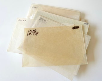 ヴィンテージ使用済みグラシン紙封筒 - サイズ4 - Etsy 日本