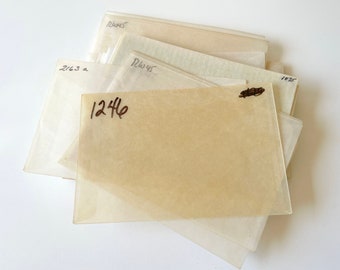 Vintage used glassine envelopes - size 4