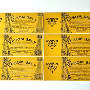 Antique Beauty RX Labels - Epsom Salt image 5