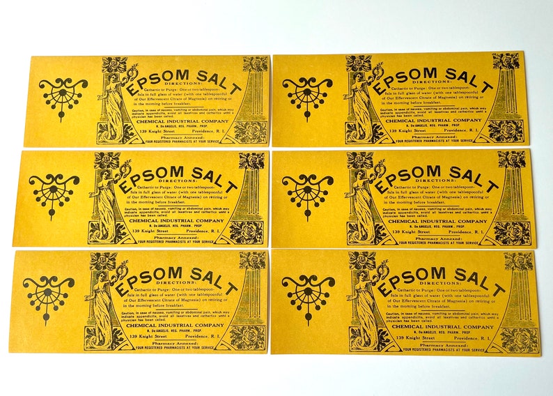 Antique Beauty RX Labels - Epsom Salt image 5