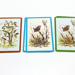Vintage Birds Playing Cards