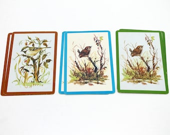 Vintage Birds Playing Cards