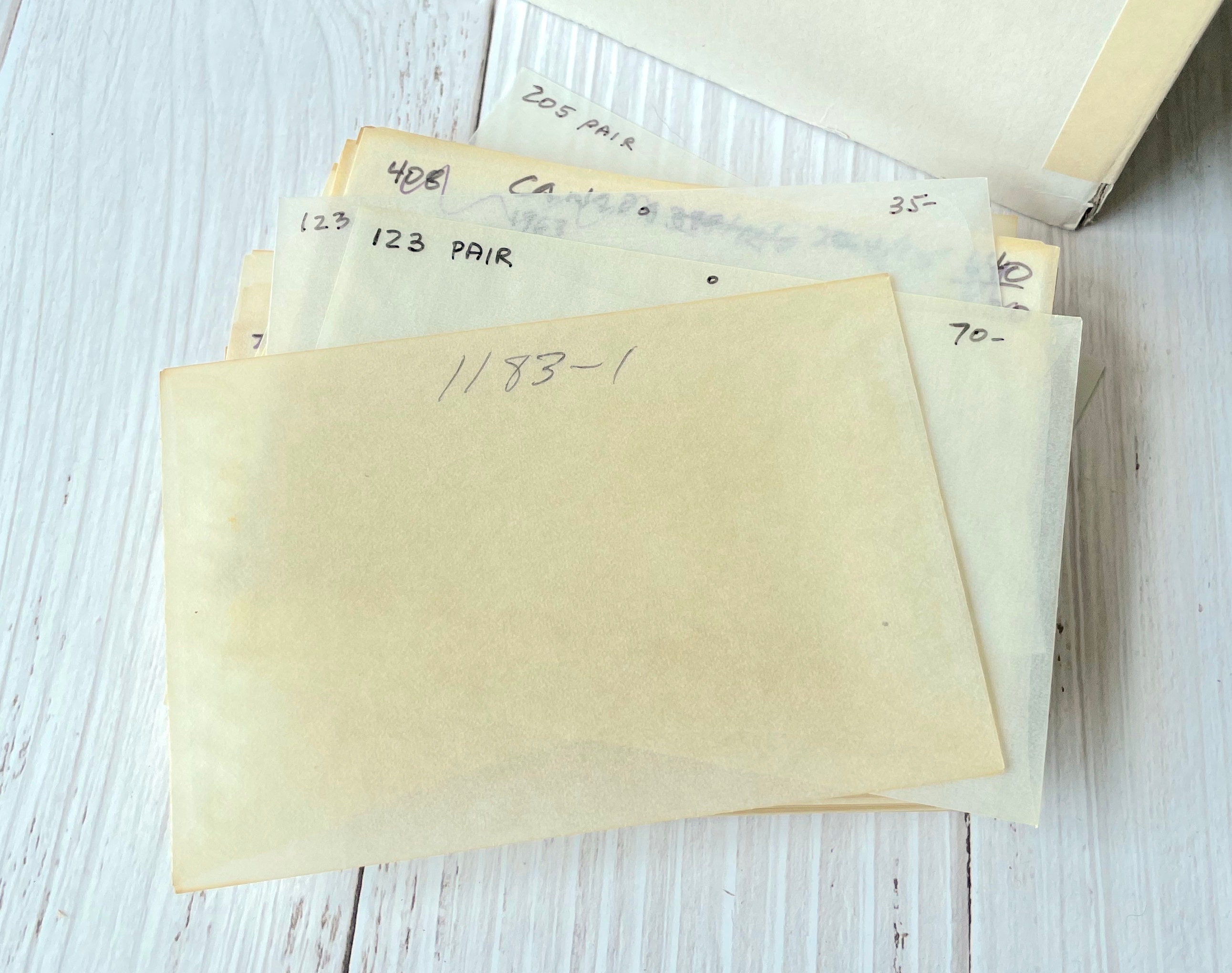ヴィンテージ使用済みグラシン紙封筒 - サイズ4 - Etsy 日本