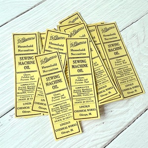 Vintage Labels - Dr. Blumers Sewing Machine Oil