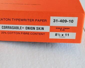 Vintage Eaton's Onion Skin Paper With Kockle Finish - Letter