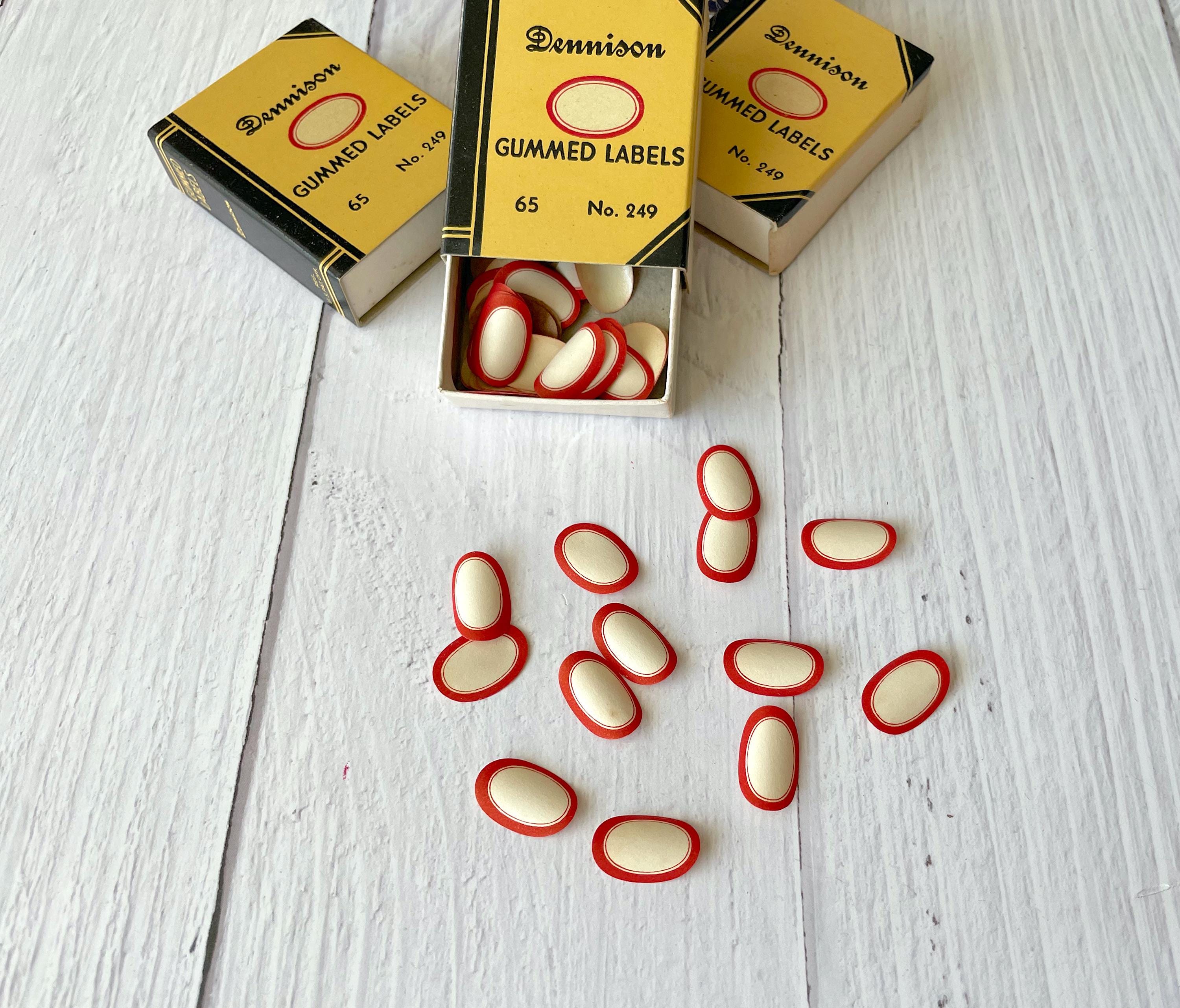 Box of RARE Small Oval Vintage Dennison Labels - No. 249 - Etsy