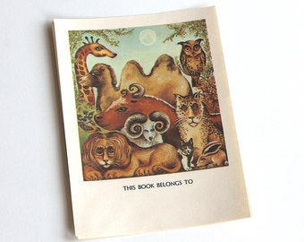 Ex libris antiguos - Etiquetas Ex Libris de la colección de animales