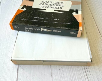 Vintage Parchment Onion Skin Paper - Letter Size 8.5" by 11"
