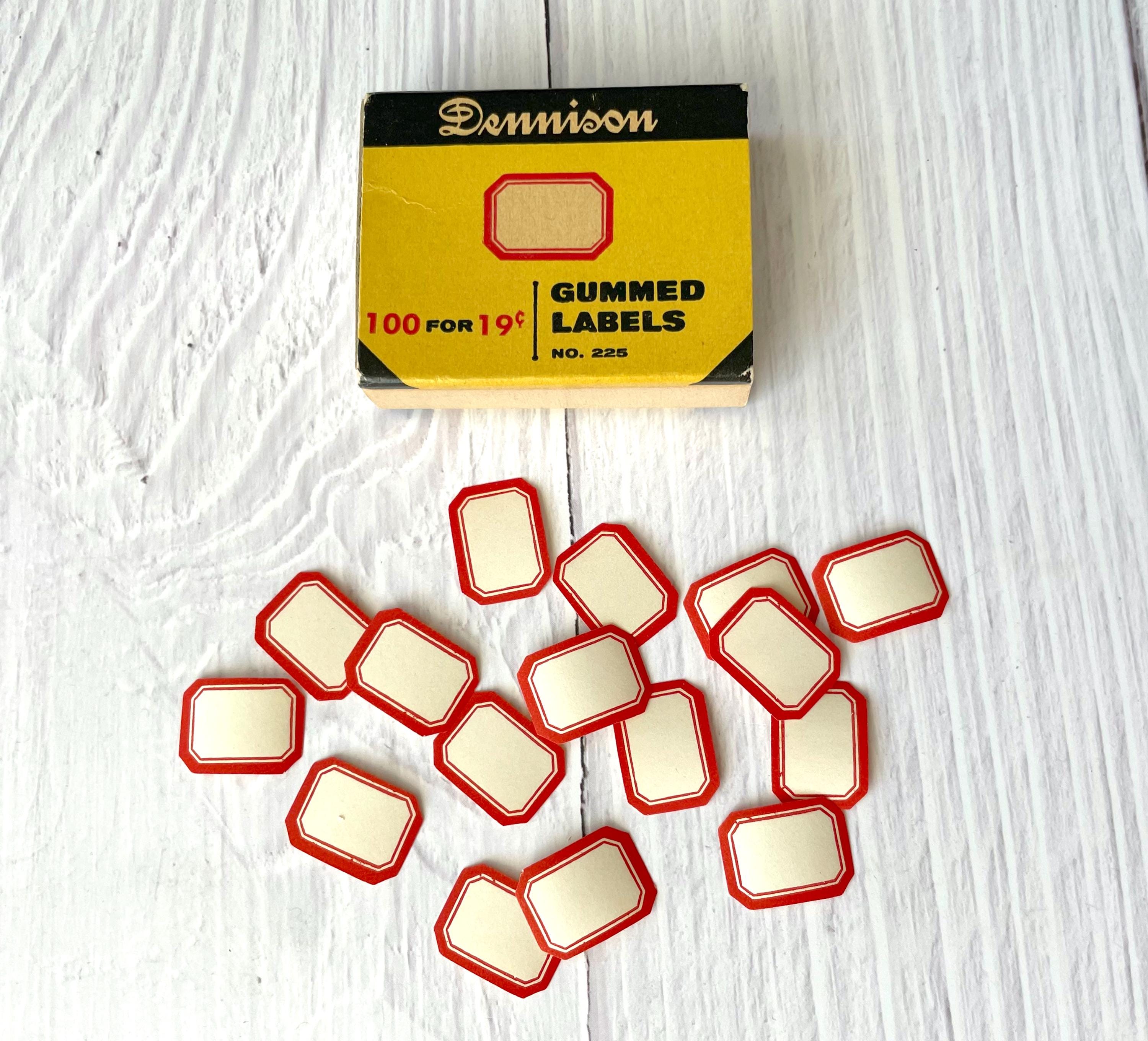 Small Vintage Dennison Labels - No. 225 - Etsy