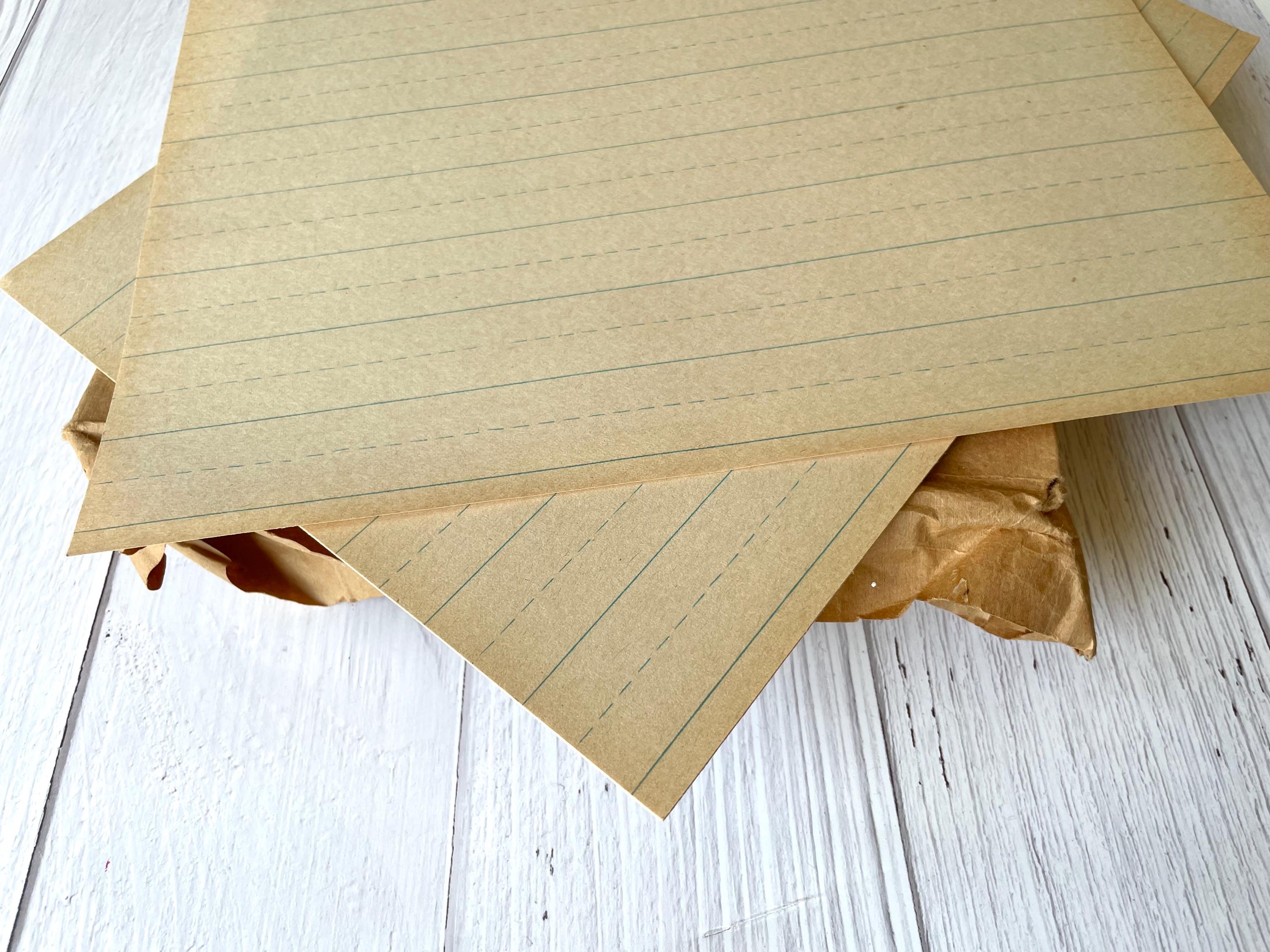 Vintage Handwriting Paper - Alternate Ruled Primary Lined Practice ...