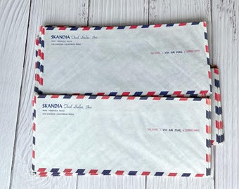 Vintage Airmail Security Envelopes - Skandia Tool Company
