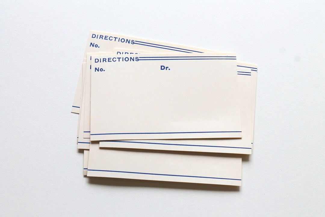 Vintage Pharmacy Rx Labels - Blank - Etsy