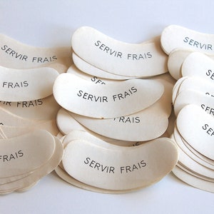 Vintage French Bottle Labels - Servir Frais - Serve Fresh