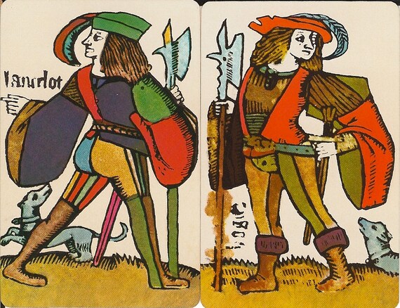 Vintage Playing Cards Reproduction of playing cards from 1440 AD antique illustrations