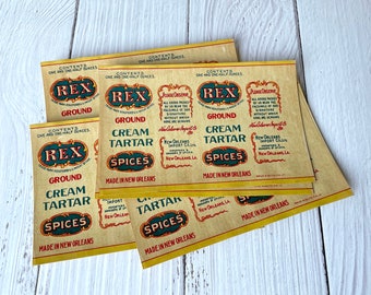 Vintage Spice Labels - Rex Cream Tartar