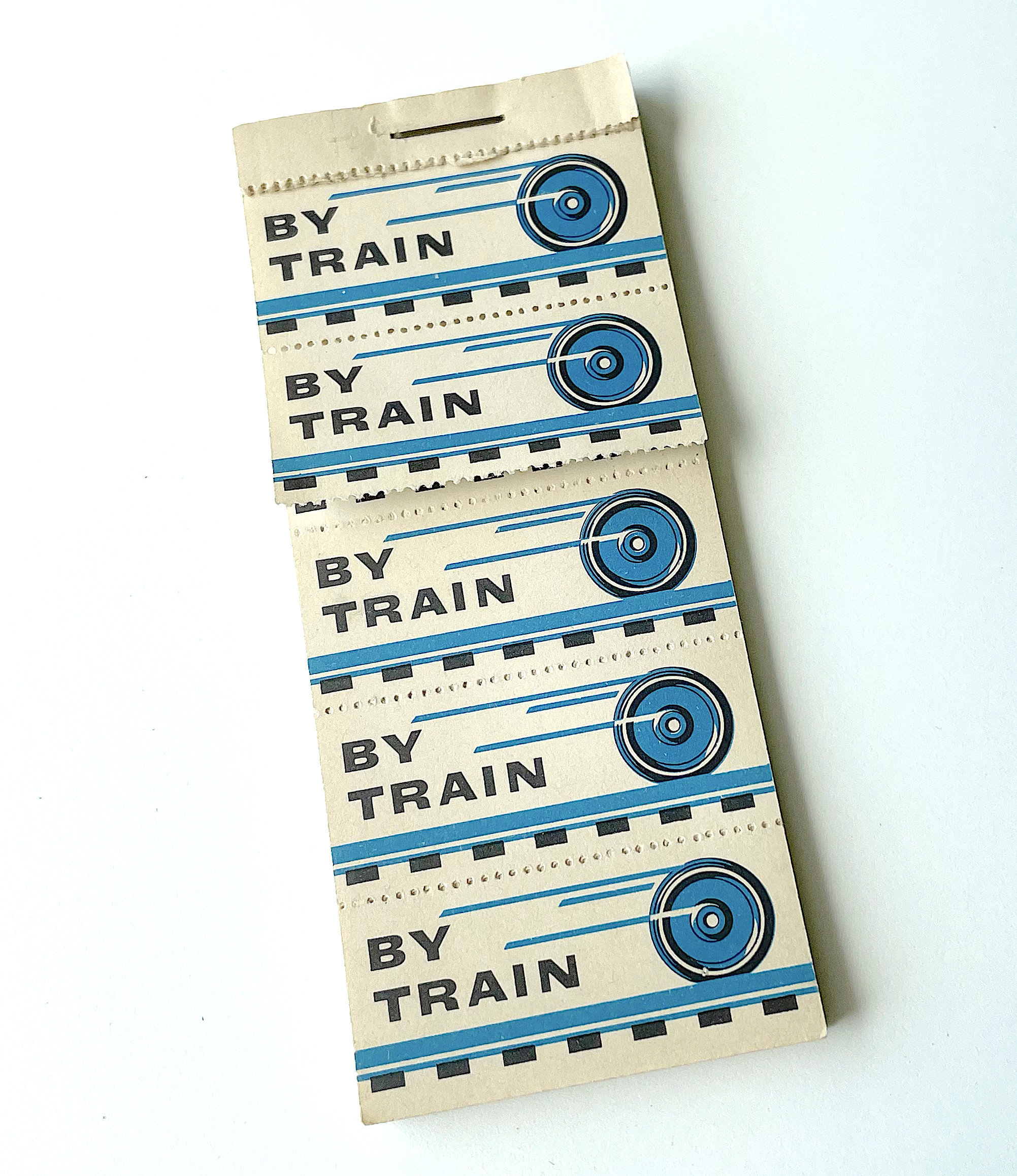 ヴィンテージの糊付き郵送ラベル - 列車で - Etsy 日本