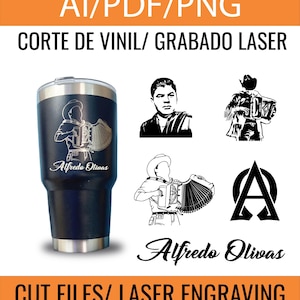 Alfredo Olivas- Alfredo Olivas laser engraving- Alfredo Olivas vinyl cutting- Alfredo Olivas file- Alfredo Olivas sticker