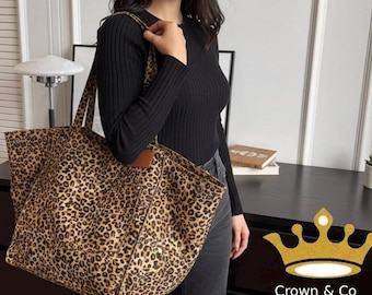Leopard Tragetasche Y2K Vintage Print Muster - PU