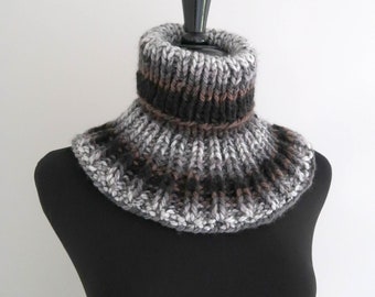Winter Wool Knitted Unisex Turtleneck Black Red Grey Khaki Dickies False Collar