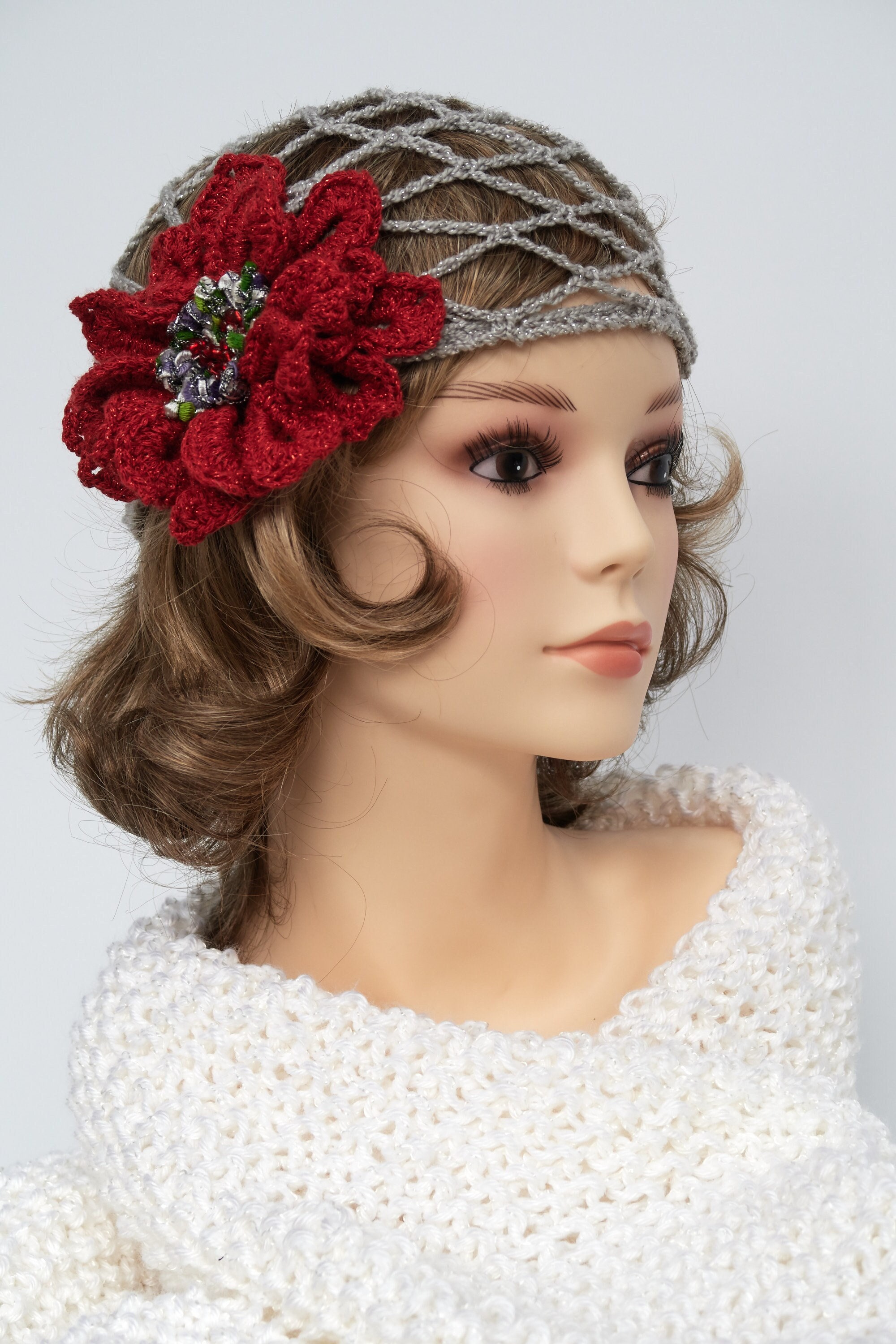 帽子 Perverze Scalloped Crochet Headdress Perverze Scalloped Crochet Headdress 帽子