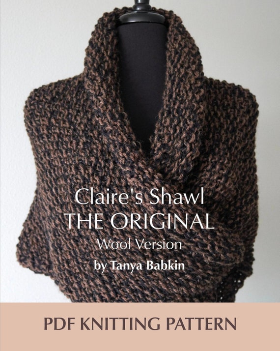 Outlander Claire's Wool Shawl & Armlets Knitting Pattern (PDF)