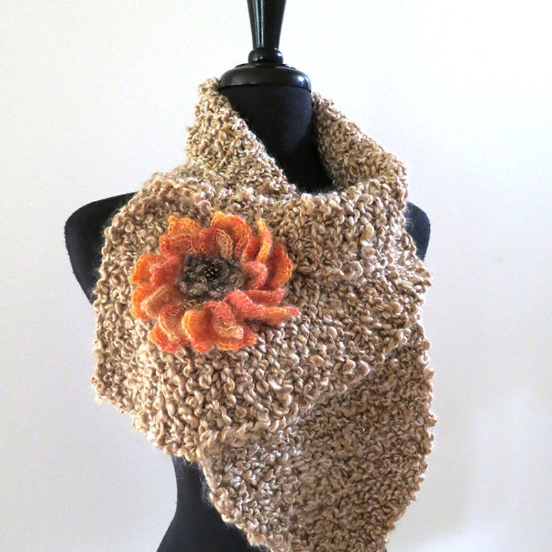 Knitted Collar Scarf main image 1