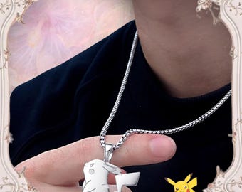 Pikachu Stainless Steel Pendant Necklace