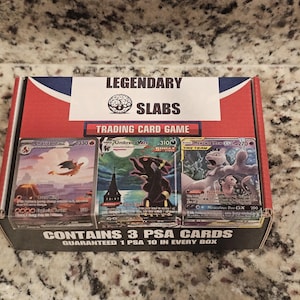 Legendarische platen Pokemon 3 PSA-mysteriedoos gegarandeerd PSA 10-kaart in elke doos