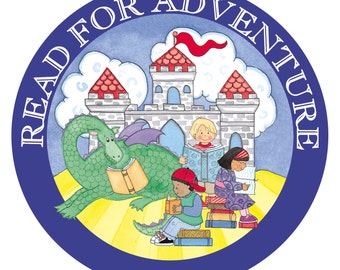 Read for Adventure Giclee Print 12x12in