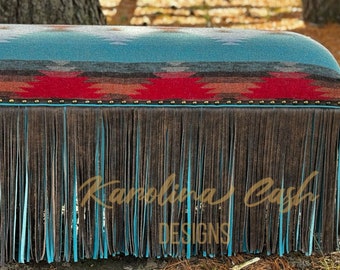 Custom benches cowhide wool or leather