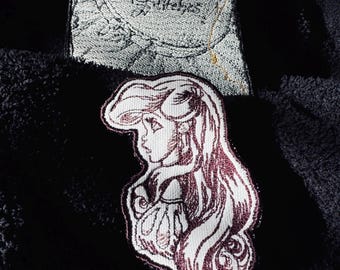 Ariel Embroidered Iron On Patch, Disney Character