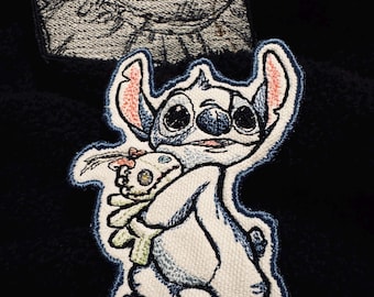 Stitch & Scrump inspired Embroidered Iron-On Patch