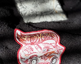 GOD Heals  Embroidered Patch: Cars Movie, Monster Truck Inspired