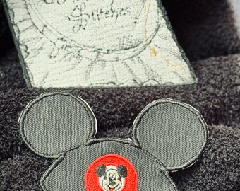 Mouse Hat Embroidered Iron On Patch